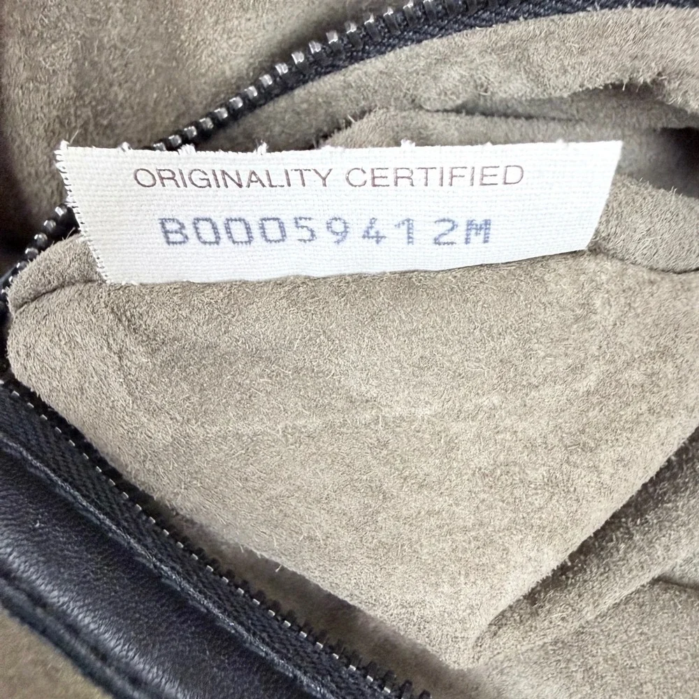 Bottega Veneta Intrecciato Tote Bag Convertible Large Black Woven Leather Italy